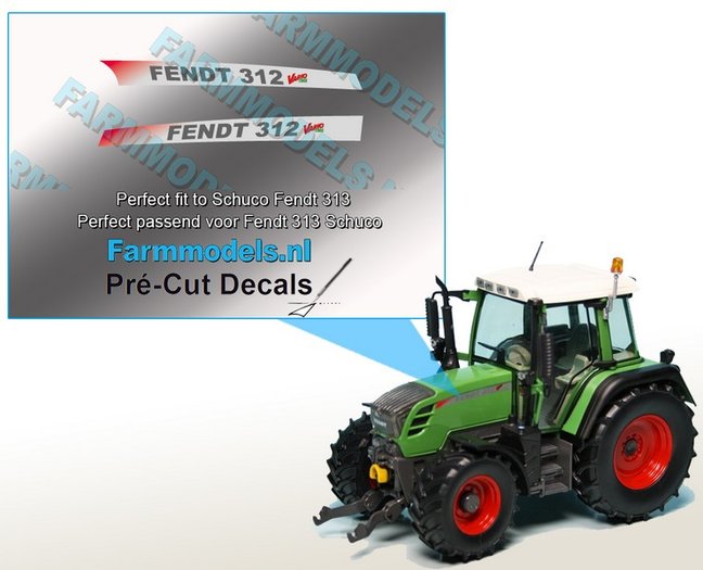 Fendt Vario Tms Type Tms Logo Stickers Voor Schuco Fendt