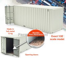 20 Feet WHITE Container 1:32 Die Cast  HOP-1256