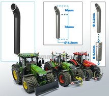 Uitlaat pijp met bocht RESIN Ø 4,2 mm x 40 mm, geschikt voor beschermkap serie met Ø 6,6 mm   1:32  