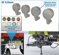 4x Nanometers (aansluiting met moer naar achteren) geleverd inclusief 8x ITD-Decals   3D geprint RESIN BLANK geleverd    1:32     