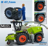 CLAAS Jaguar 900 Serie MargeModels: 2x Trelleborg Banden Ø 47.1 mm met RESIN Velgen BLANK geleverd  1:32   Farmmodels Custom Line Series  