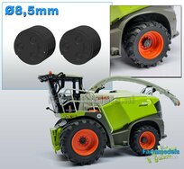 2x Eindvertragingen/ Planeetkappen Ø 8.5mm Resin CLAAS DONKER GRIJS Gespoten geleverd 1:32 Farmmodels Premium Line