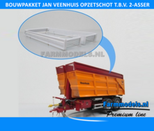 BOUWKIT: Jan Veenhuis Opzetschot t.b.v 2 asser haakarm Silagebak / landbouwbak Carrier 1:32 