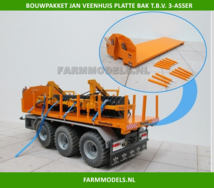 BOUWKIT: Jan Veenhuis platte bak t.b.v. 3 asser haakarm Carrier 1:32 