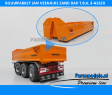 BOUWKIT: Jan Veenhuis zand bak t.b.v. 3 asser haakarm Carrier Bouwpakket 1:32