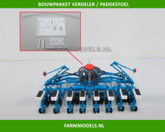 BOUWKIT: Verdeler/Paddestoel kunstmest voor Monosem 8 rijer maïszaaimachine 1:32 