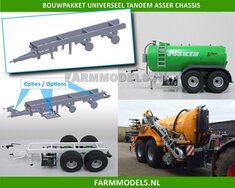 Universeel Tandem as chassis, perfect als basis voor je modelbouw (tank) 1:32 (HTD)