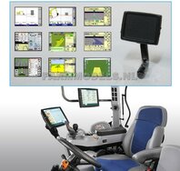 Display met steun, zwart kunststof, t.b.v. GPS / Autopilot / Trimble, nu geleverd met 9x schermafbeeldingen Pré-Cut decals 1:32 