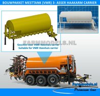 BOUWKIT: 3-asser Carrier Mesttank + hefinrichting t.b.v. (VMR Veenhuis) Haakarm carrier basis 1:32             