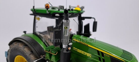 3x 2 stuks assorti stickers John Deere tbv Beschermkap voor Uitlaat chrome Pré-Cut Decals, Farmmodels.nl, 1:32