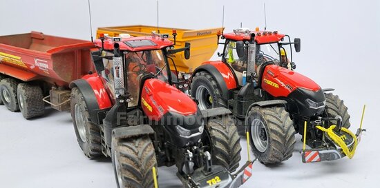 3x 2 stuks assorti stickers CASE IH tbv Beschermkap voor Uitlaat zwart/ chrome Pré-Cut Decals, Farmmodels.nl, 1:32