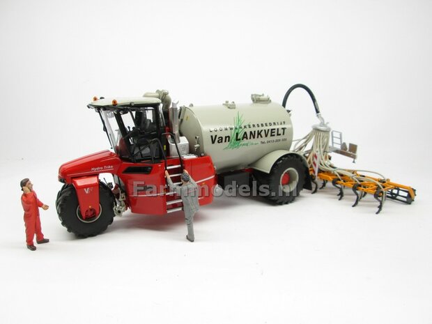 COMBISET: ND/NC-VERVAET Hydro Trike + VEENHUIS Bouwlandbemester (Verkruimelrollen) GRAY TANK + Van Lankvelt LOGO 1:32 Marge Models MM1819-Van Lankvelt -3-COMBI