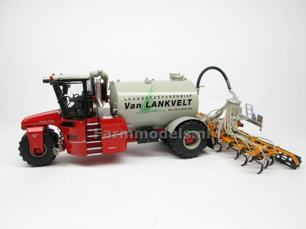 COMBISET: ND/NC-VERVAET Hydro Trike + VEENHUIS Bouwlandbemester (Verkruimelrollen) GRAY TANK + Van Lankvelt LOGO 1:32 Marge Models MM1819-Van Lankvelt -3-COMBI