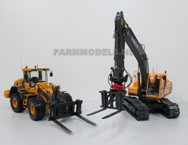 Palletvork BOUWKIT voor snelwisselset 68000-68025 Rupskraan ROS New Holland / Hitachi / etc. 1:32 (HTD)