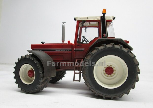 CASE IH 1455 &amp; IH WIKING: 2x Brede Banden &Oslash; 61 x 25 mm + ALUMINIUM velgen BLANK geleverd 1:32 Farmmodels Custom Line Series 