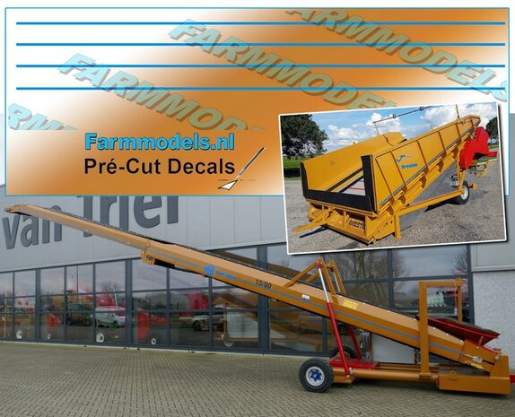 4x BLAUWE striping Breston 1.5 mm hoog x 200 mm lang per streep = 800 mm totaal stickers/ Pr&eacute;-Cut Decals 1:32 Farmmodels.nl 