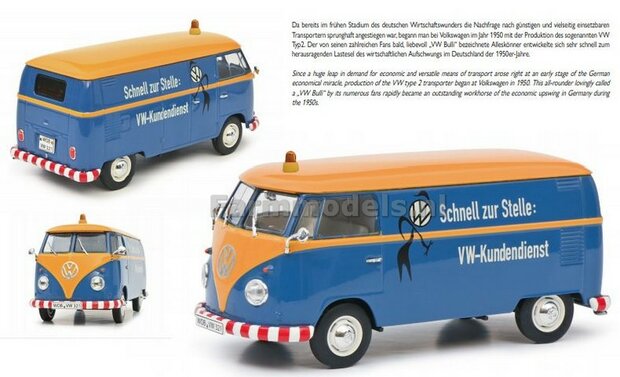 Volkswagen T1b Kasten &bdquo;VW-Kundendienst&ldquo; 1:32 Schuco S07855    LAST ONE/OP=OP 