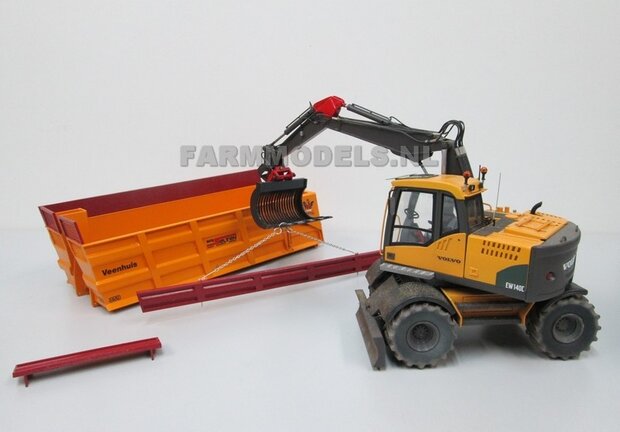 Jan Veenhuis Silagebak t.b.v. 3 asser haakarm Carrier BOUWKIT 1:32 (HTD)