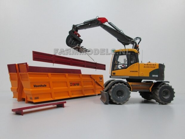 Jan Veenhuis Silagebak t.b.v. 3 asser haakarm Carrier BOUWKIT 1:32 (HTD)