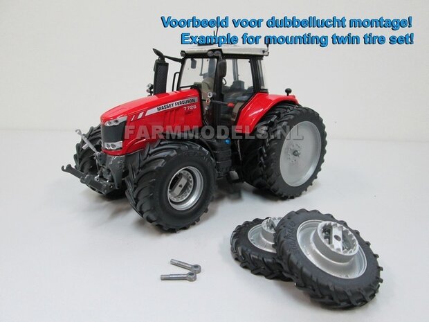 Vredestein Traxion XXL 710/60R30 (vooras) banden + Deutz grijze velgen + eindvertraging &Oslash; 51 mm , 1:32 Universele set