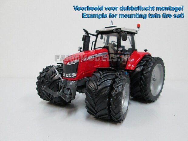 Vredestein Traxion XXL 710/60R30 (vooras) banden + Deutz grijze velgen + eindvertraging &Oslash; 51 mm , 1:32 Universele set