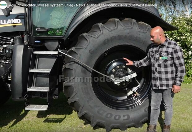 Luchtdrukwisselsysteemset GRIJS 2x beugels (voor-) as 5,09 mm x 11.31 mm, geleverd incl. slangen, koppelingen etc. 1:32                  