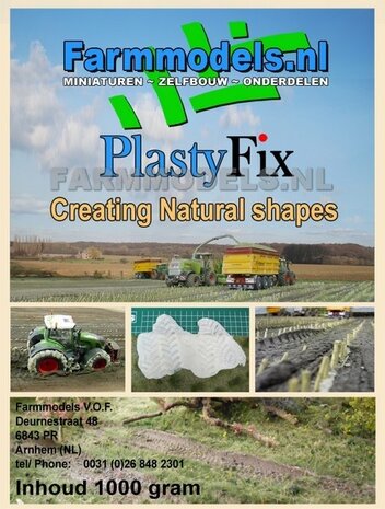 Farmmodels Plastyfix, 1000 gram (her-)vormbaar plastic