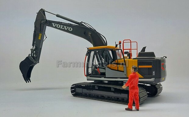 Tandenbak smal t.b.v. S70 koppeling (o.a. Volvo EC220E rupskraan AT) 1:32