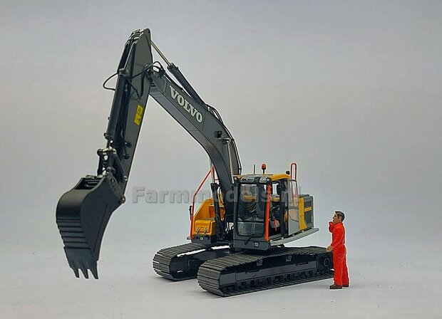 Tandenbak smal t.b.v. S70 koppeling (o.a. Volvo EC220E rupskraan AT) 1:32