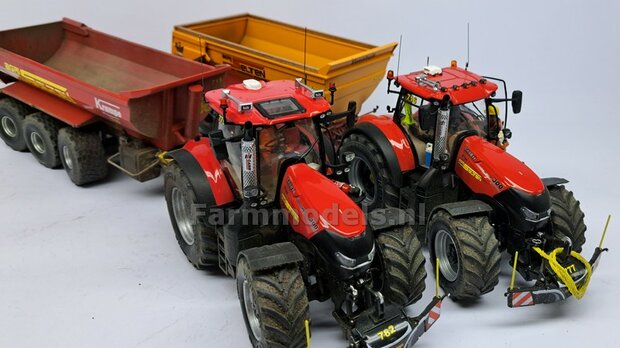 3x 2 stuks assorti stickers CASE IH tbv Beschermkap voor Uitlaat chrome Pré-Cut Decals, Farmmodels.nl, 1:32