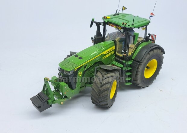 Gewichten drager chassis &quot;SMALL&quot; (FENDT) DONKER GRIJS GESPOTEN RESIN Vervanger fronthef, incl. diverse trekhaak pinnen in Alu. kleur  FM-Weight Series 1:32