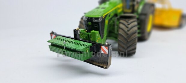 Gewichten drager BOK  &quot;NORMAL&quot; version (FENDT) DONKER GRIJS GESPOTEN RESIN/ METAAL  incl. diverse trekhaak pinnen in Alu. kleur FM-Weight Series  1:32