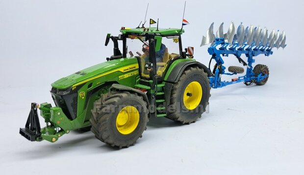 Gewichten drager BOK  &quot;ROBUST&quot; version (FENDT) DONKER GRIJS GESPOTEN RESIN/ METAAL  incl. diverse trekhaak pinnen in Alu. kleur FM-Weight Series  1:32