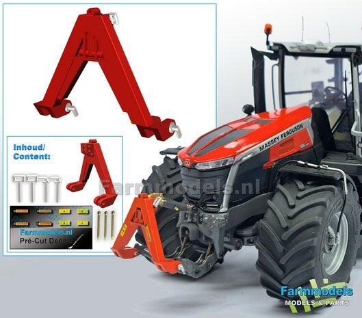 ACCORD Bok DELUXE Set, gespoten geleverd in FENDT ROOD,  geleverd incl. stickerset &amp; Deluxe pinnenset en Messing kopspijkers 1:32