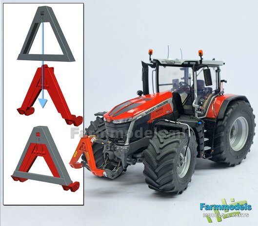 ACCORD Bok DELUXE Set, gespoten geleverd in FENDT ROOD,  geleverd incl. stickerset &amp; Deluxe pinnenset en Messing kopspijkers 1:32