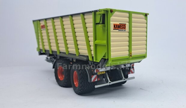 REBUILD: Kaweco Radium 250 P silagewagen CLAAS GROEN op Vredestein Flot. Pro banden en CLAAS ORANJE velgen 1:32 UH6658-REB  RESERVEER/ PR&Eacute;-ORDER VOOR 2025