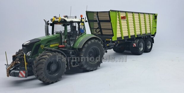 REBUILD: Kaweco Radium 250 P silagewagen CLAAS GROEN + Doseerwalsen + Vred. Flot. Pro banden en ALU.- METALIC gespoten velgen 1:32 UH6656-REB  EXPECTED