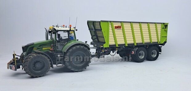 REBUILD: Kaweco Radium 250 P silagewagen CLAAS GROEN + Doseerwalsen + Vred. Flot. Pro banden en ALU.- METALIC gespoten velgen 1:32 UH6656-REB  EXPECTED