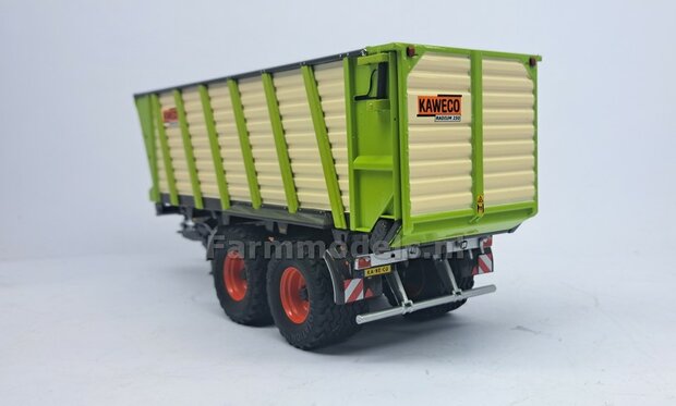 2x Vredestein Flotation Pro Banden &Oslash; 46.8 mm met CLAAS ORANJE gespoten Velgen + 4x O-RINGEN 1:32   Farmmodels Premium Line Series