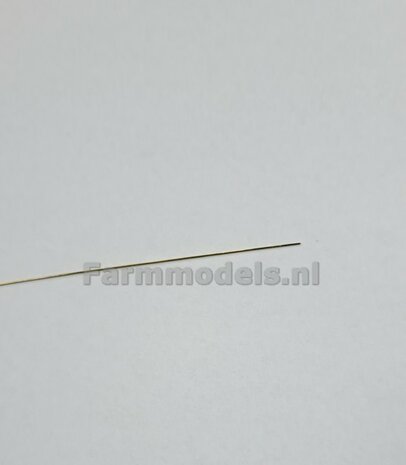 &quot;COVER&quot; Topstang lengte 18.3mm met 1x VANGHAAK aansluiting. Geleverd in ZWART GLANS + 2x messing as t.b.v. details  1:32