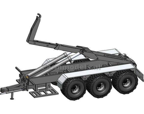 (VMR Veenhuis) 3-asser haakarm Carrier Bouwpakket NIEUWE VERSIE HAAK Basis, asafstand 160, 1:32 (HTD)   