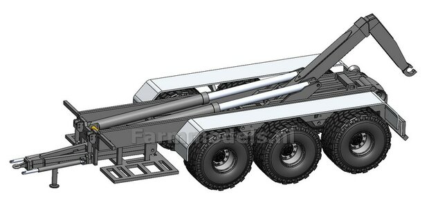 (VMR Veenhuis) 3-asser haakarm Carrier Bouwpakket NIEUWE VERSIE HAAK Basis, asafstand 160, 1:32 (HTD)   