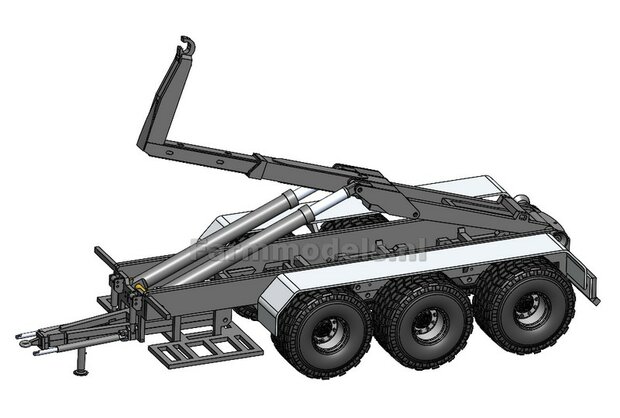 (VMR Veenhuis) 3-asser haakarm Carrier Bouwpakket NIEUWE VERSIE HAAK Basis, asafstand 160, 1:32 (HTD)   