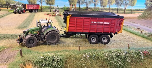 Fendt 828 GEN. 1: 2x Brede Banden &Oslash; 53.8 x 22.5 mm + ALUMINIUM velgen BLANK geleverd  1:32    Farmmodels Custom Line Series