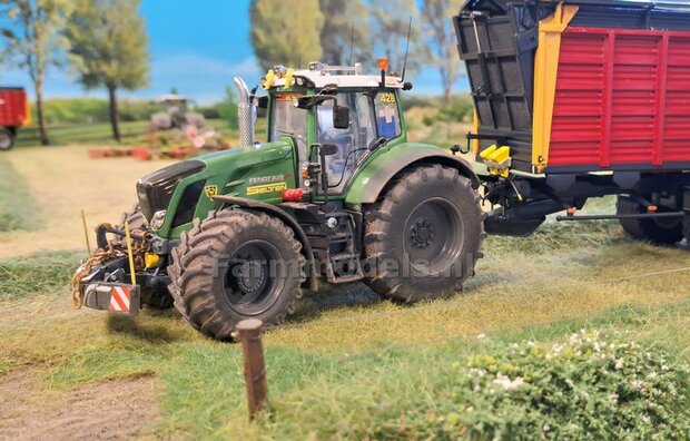 Fendt 828 GEN. 1: 2x Brede Banden &Oslash; 53.8 x 22.5 mm + ALUMINIUM velgen BLANK geleverd  1:32    Farmmodels Custom Line Series