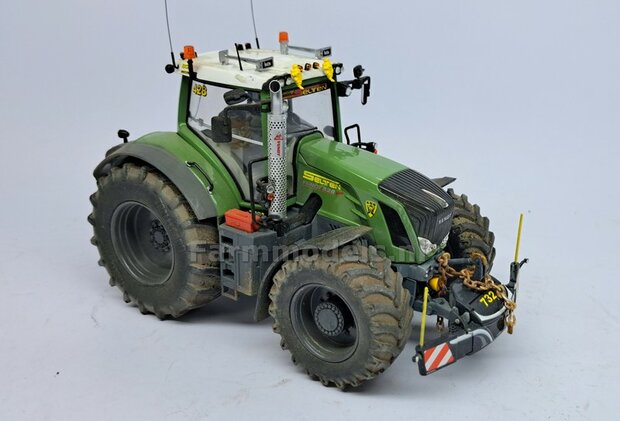 Fendt 828 GEN. 1: 2x Brede Banden &Oslash; 53.8 x 22.5 mm + ALUMINIUM velgen BLANK geleverd  1:32    Farmmodels Custom Line Series