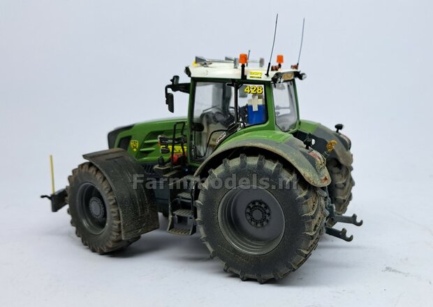 Fendt 828 GEN. 1: 2x Brede Banden &Oslash; 53.8 x 22.5 mm + ALUMINIUM velgen BLANK geleverd  1:32    Farmmodels Custom Line Series