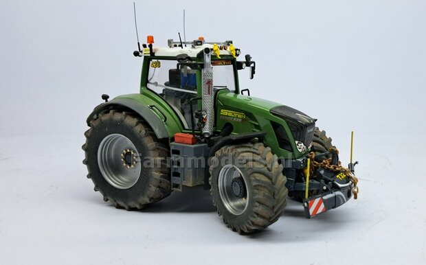 Fendt 828 GEN. 1: 2x Brede Banden &Oslash; 53.8 x 22.5 mm + ALUMINIUM velgen BLANK geleverd  1:32    Farmmodels Custom Line Series