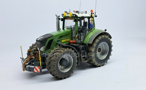 Fendt 828 GEN. 1: 2x Brede Banden &Oslash; 53.8 x 22.5 mm + ALUMINIUM velgen BLANK geleverd  1:32    Farmmodels Custom Line Series