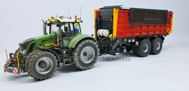 Fendt 828 GEN. 1: 2x Trelleborg Brede Banden &Oslash; 66.3 x 28.5 mm + ALUMINIUM velgen BLANK geleverd  1:32    Farmmodels Custom Line Series